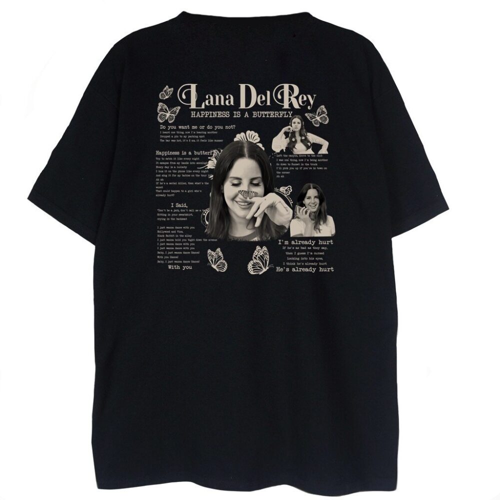t-shirt Lana Del Rey Butterfly