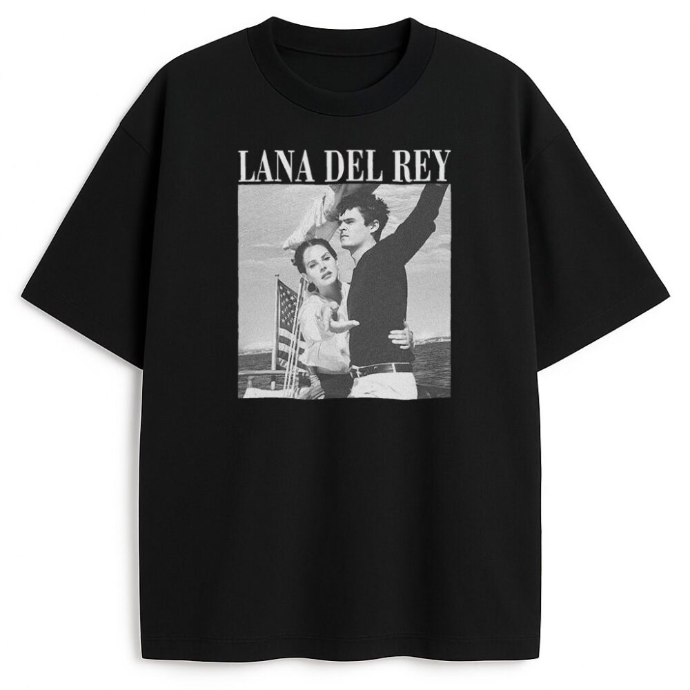 Czarna koszulka Lana Del Rey Norman Fucking Rockwell – fan merch