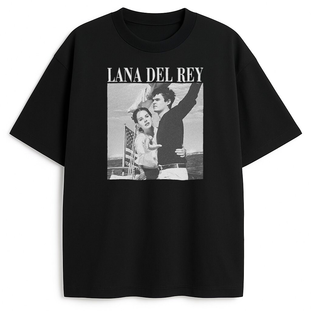 Czarna koszulka Lana Del Rey Norman Fucking Rockwell – fan merch