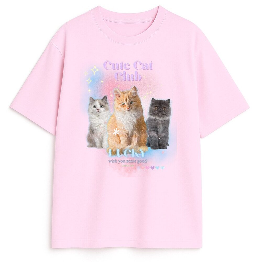 T-shirt Cats Lucky — zdjęcie 4