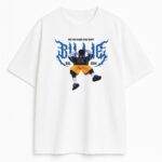 Biała koszulka Billie Eilish Down z nadrukiem inspirowanym trasą Hit Me Hard and Soft, styl retro i streetwear lat 90.