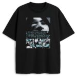 T-shirt Billie Eilish Hit Me Hard And Soft z grafiką inspirowaną okładką albumu i listą utworów