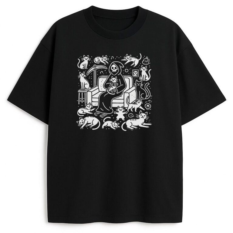 T-shirt Szczęśliwa Kocia Śmiertka