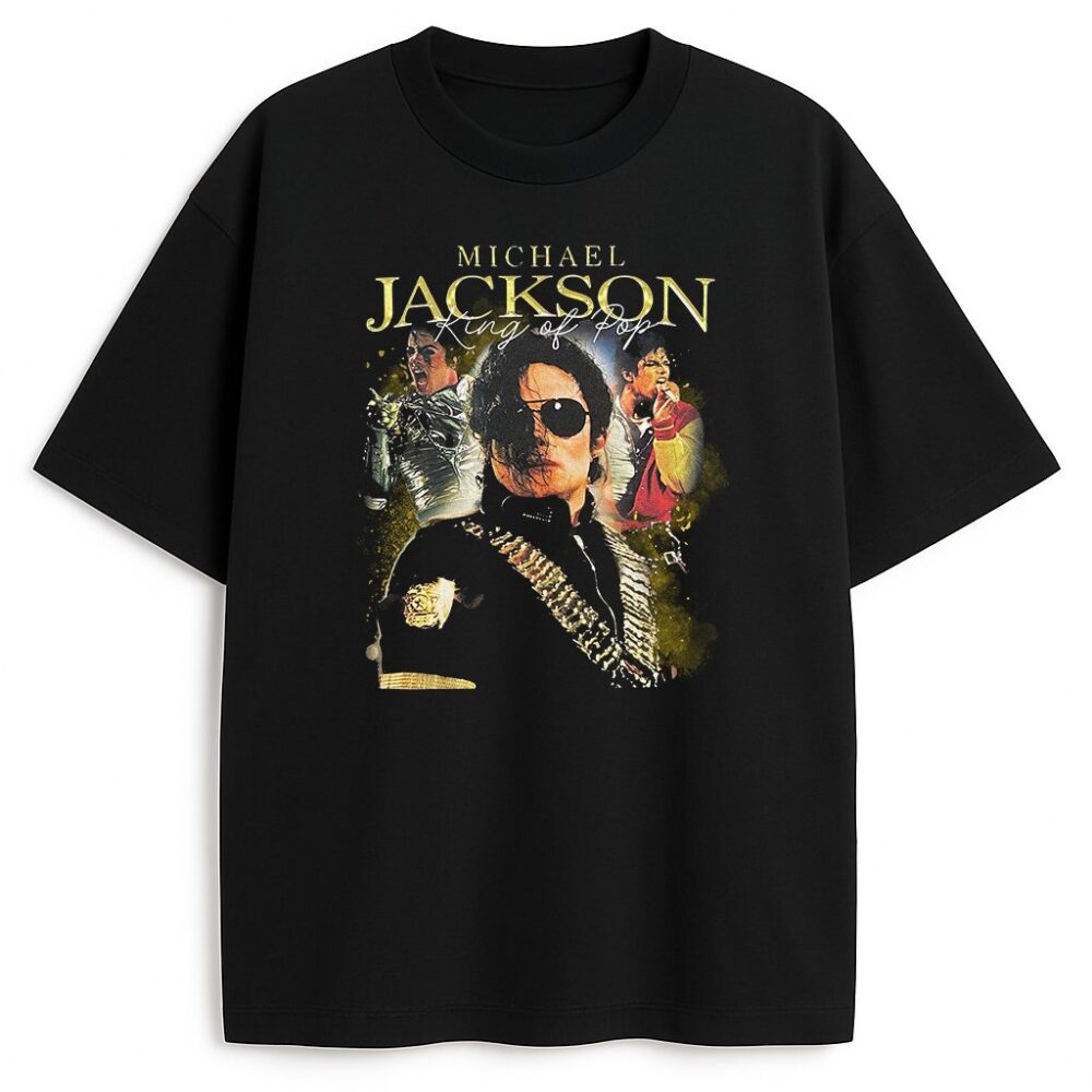 t-shirt Michael Jackson Gold