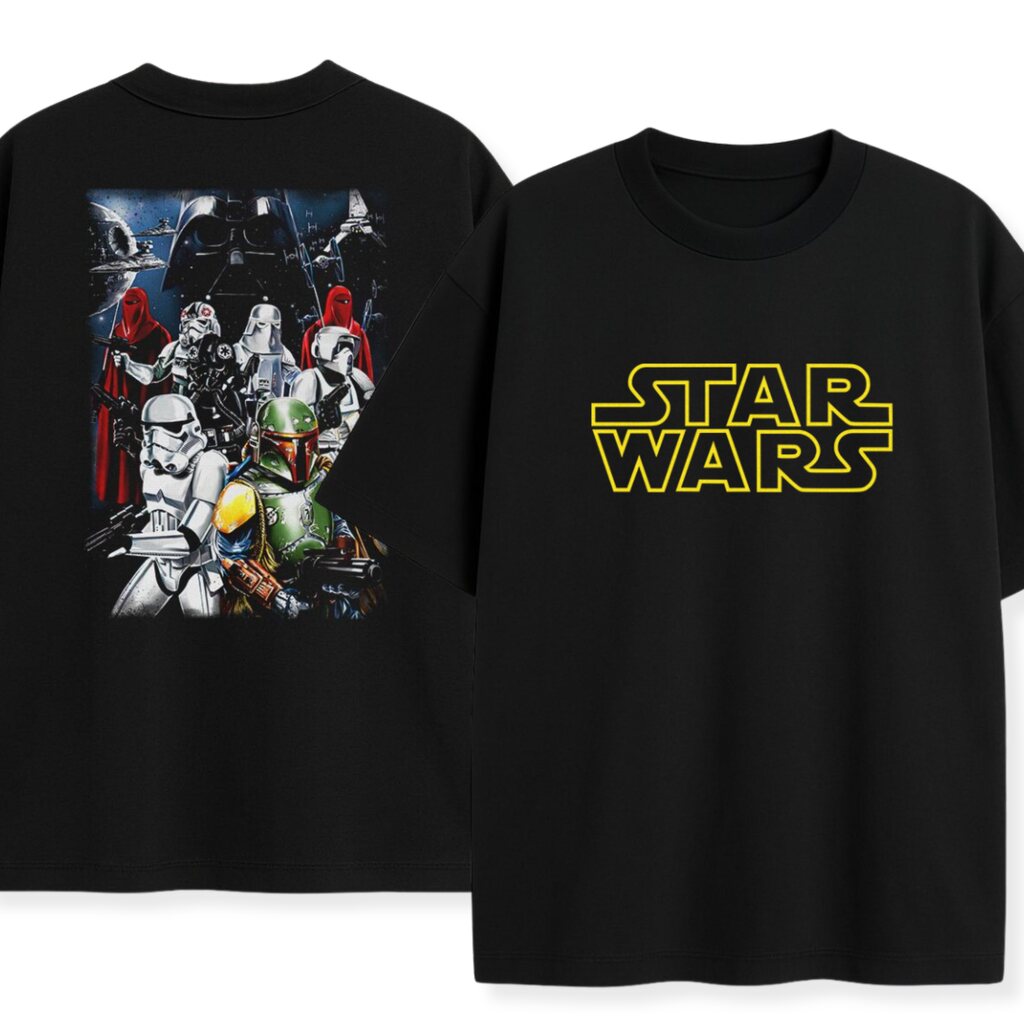 koszulka-dwustronna-z-nadrukiem-star-wars-galaxy t-shirt dwustronny Star Wars Galaxy - obrazek 1