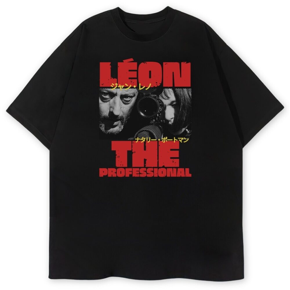 koszulka w kolorze czarnym leon zawodowiec japan