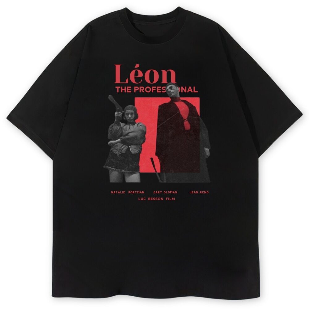 czarna koszulka leon zawodowiec movie