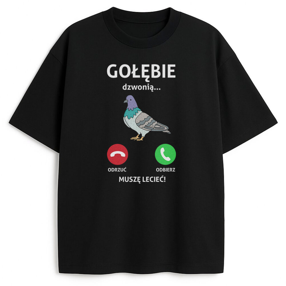 T-shirt Gołębie Dzwonią Muszę Lecieć — zdjęcie 3