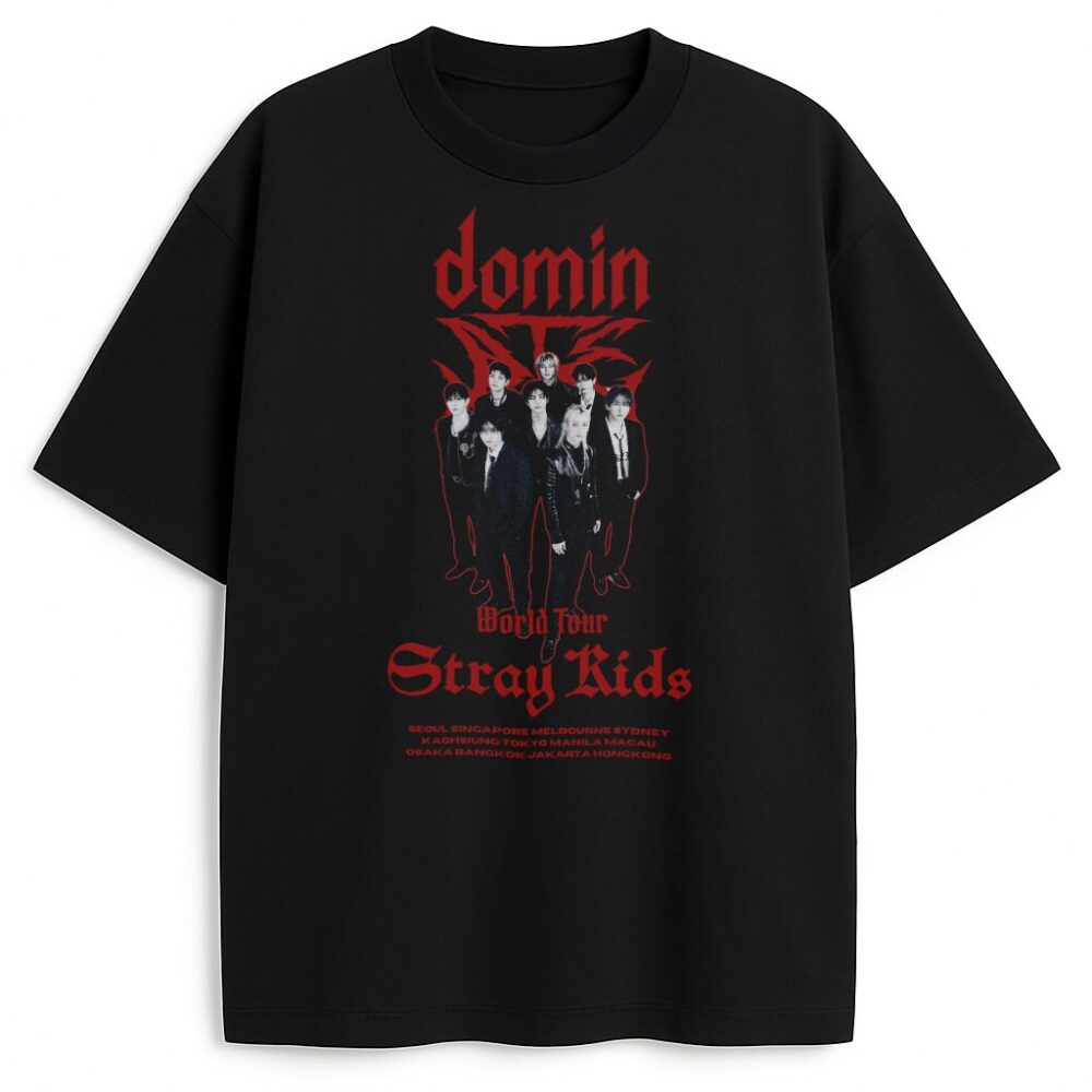 T-shirt Stray Kids Domin — zdjęcie 3
