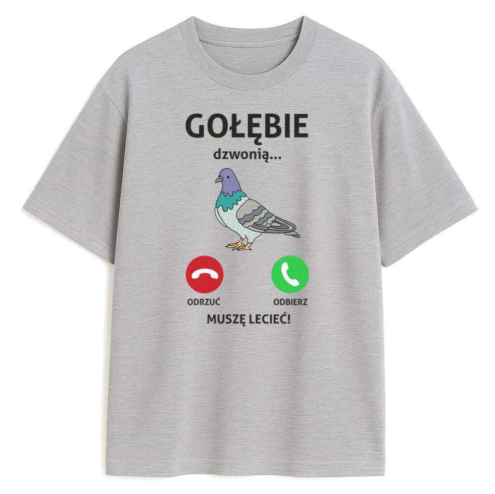 T-shirt Gołębie Dzwonią Muszę Lecieć — zdjęcie 2
