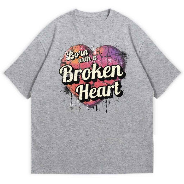 T-shirt Damiano David Born With a Broken Heart