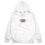 bluza z kapturem w białym kolorze przód końska mama