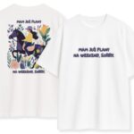 T-shirt Mam Już Plany Sorry Koń — wersja biała, front i tył