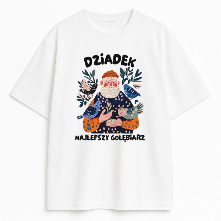 T-shirt Dziadek Najlepszy Gołębiarz