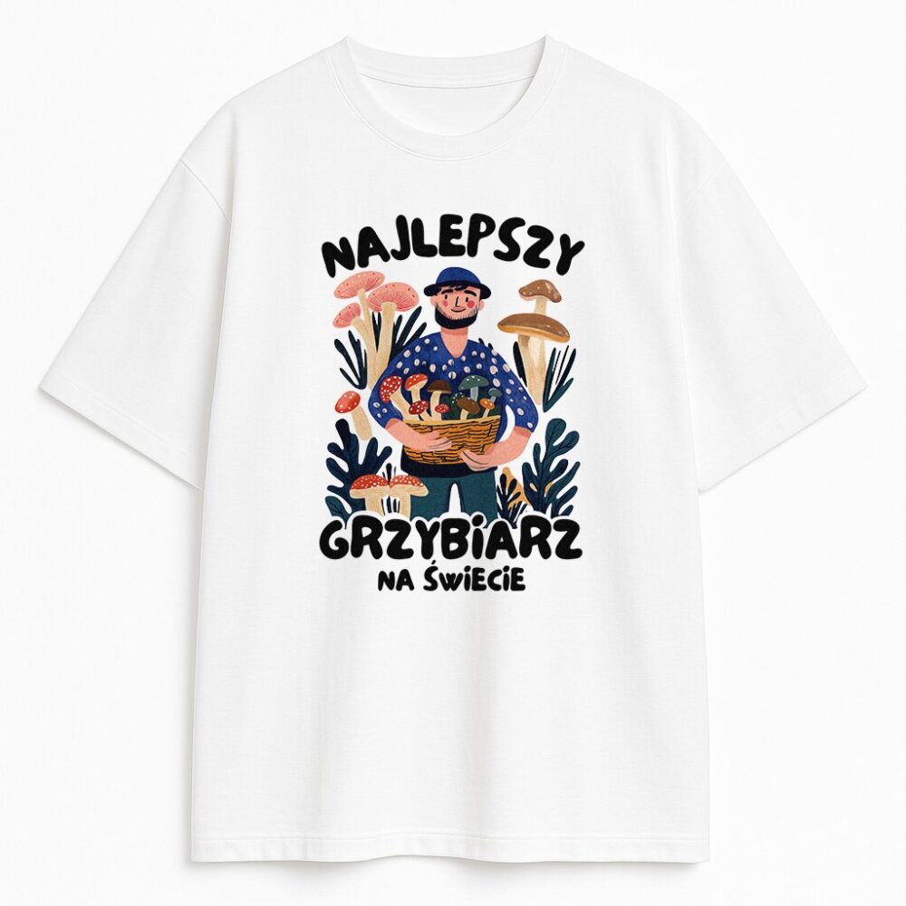 T-shirt Najlepszy Grzybiarz Na Świecie — zdjęcie 3