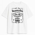 Biała koszulka Najlepszy Tata Premium z grafiką w stylu whisky