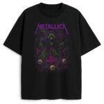 Czarna koszulka Metallica Choir Of The Damned z grafiką demona, oczu i odwróconego krzyża