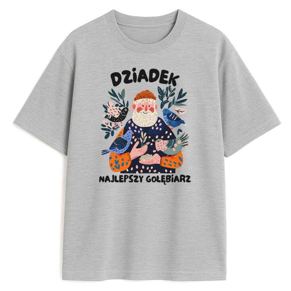 T-shirt Dziadek Najlepszy Gołębiarz — zdjęcie 3