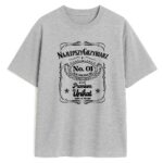 T-shirt Najlepszy Grzybiarz Premium szary - front z etykietą