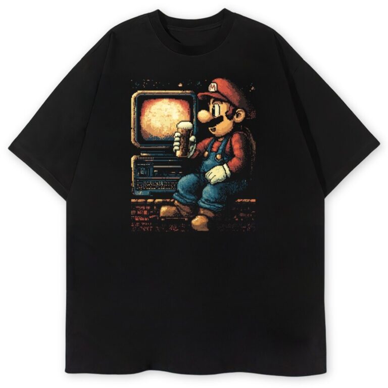 T-shirt Super Mario Bros Oldschool