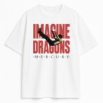 Koszulka Imagine Dragons Mercury – grafika z człowiekiem i napisem, kolor biały