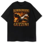T-shirt Bombombini Guzzini z gęsią w płomieniach, seria Brain Rot