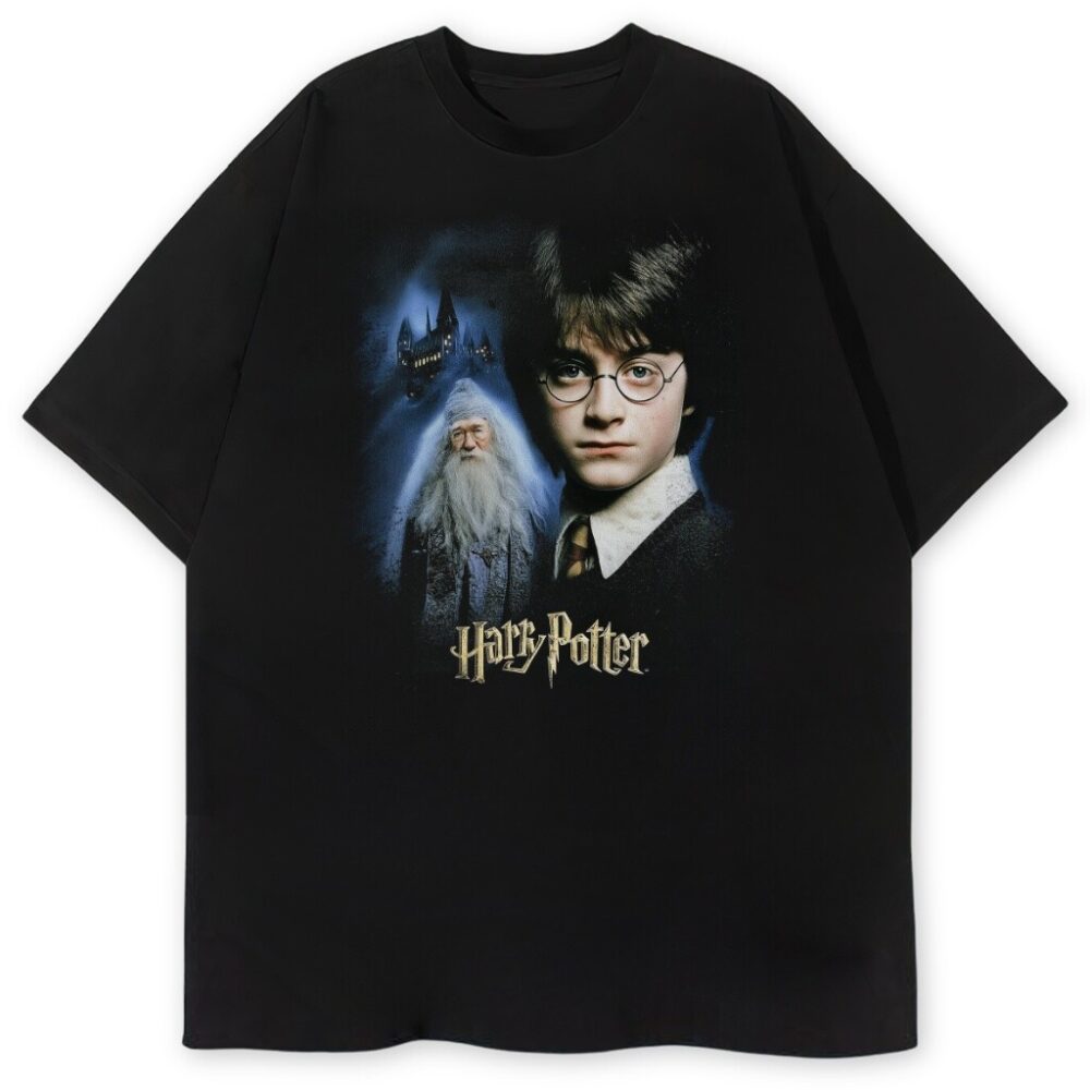 T-shirt Harry Potter The Beginning z portretem i Hogwartem