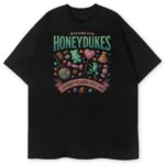 T-shirt Harry Potter Honeydukes z magicznymi słodyczami, czarna wersja