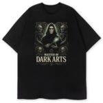T-shirt Harry Potter Master Of Dark Arts z Voldemortem, wersja czarna