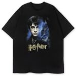 czarna koszulka przód harry potter The Boy Who Lived