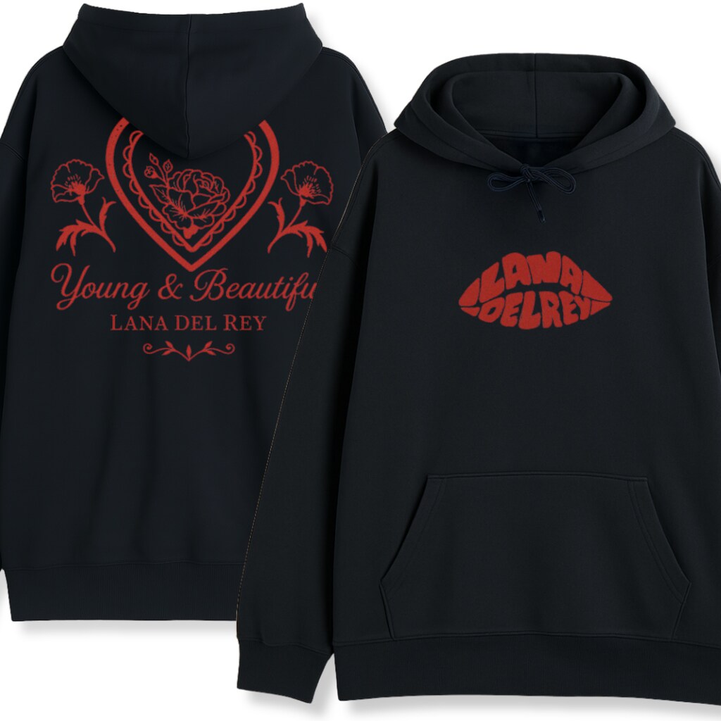 Bluza Lana Del Rey Young and Beautiful z nadrukiem z przodu i z tyłu