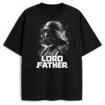 Czarna koszulka Lord Father z profilem Lorda i napisem