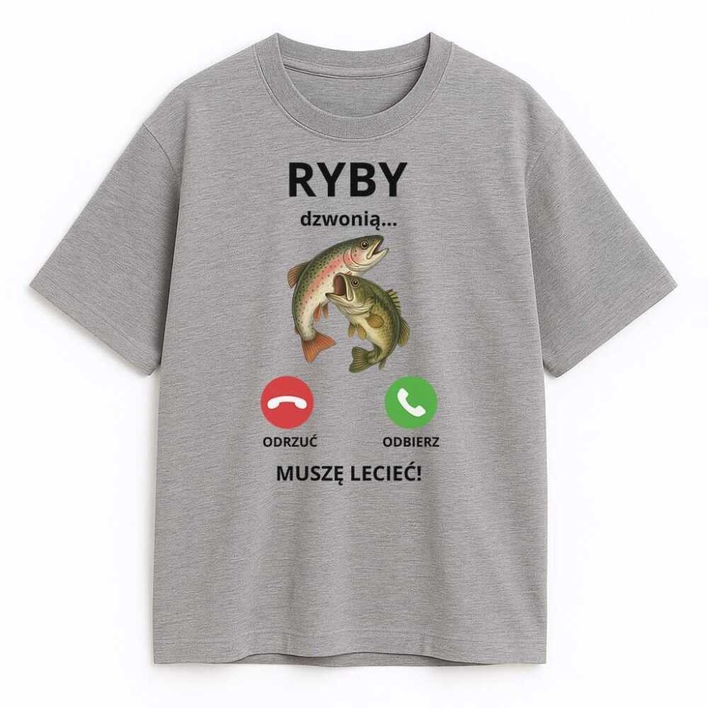 T-shirt Ryby Dzwonią Muszę Lecieć — zdjęcie 3