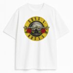 Koszulka Guns N' Roses z żółtym logo – wersja biała