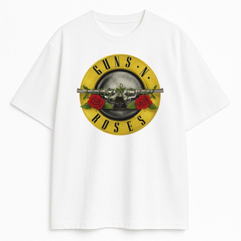 T-shirt Guns N' Roses GNR Yellow