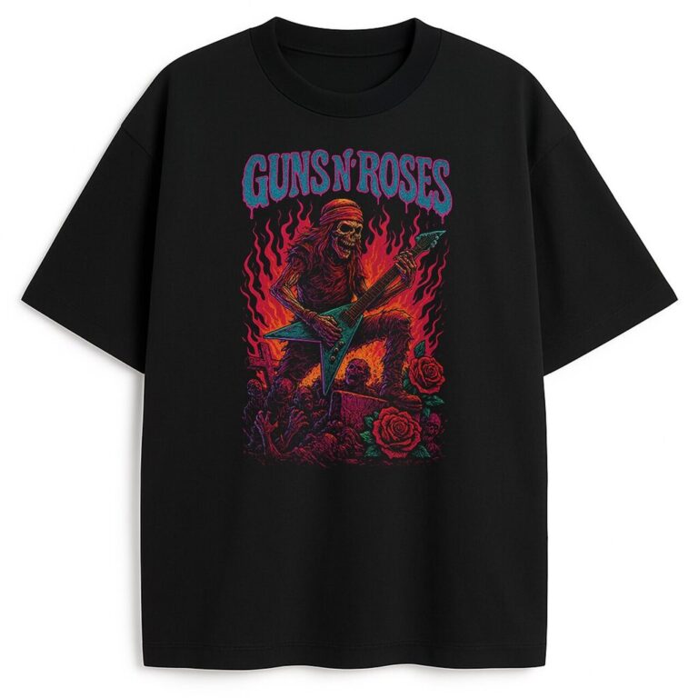 T-shirt Guns N' Roses Fire Riff
