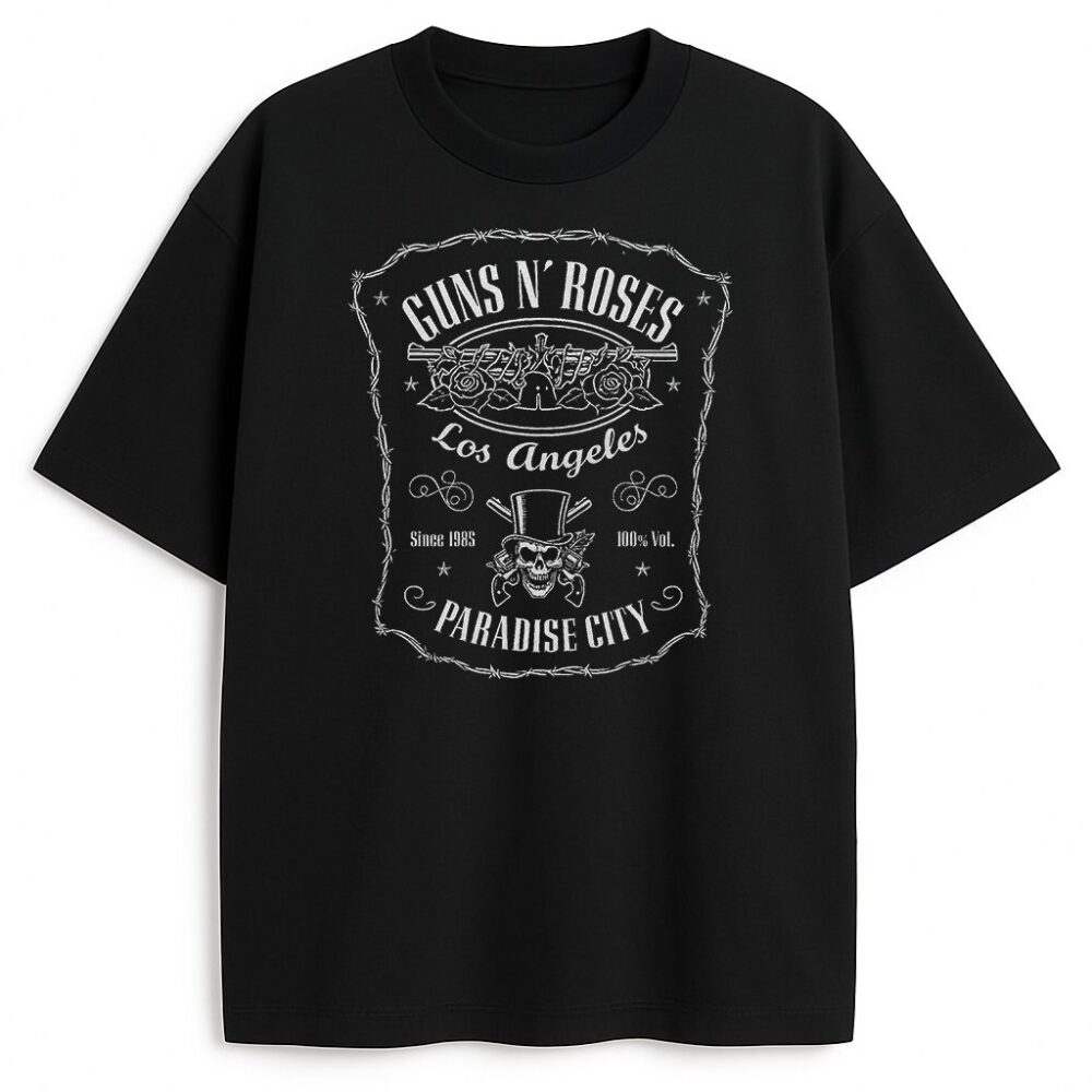 t-shirt Guns N' Roses Premium z grafiką Paradise City