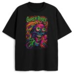 T-shirt Guns N' Roses Psycho z jaskrawą czaszką