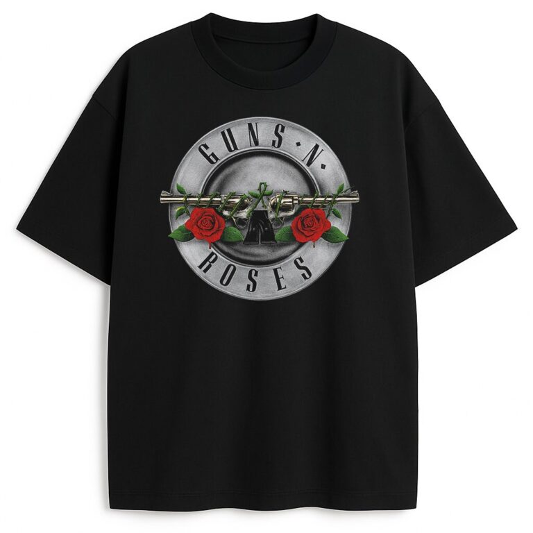 T-shirt Guns N' Roses GNR Silver
