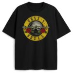 Koszulka Guns N' Roses z żółtym logo – wersja czarna