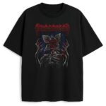 T-shirt Stranger Things Demogorgon – czarna koszulka z mrocznym nadrukiem potwora