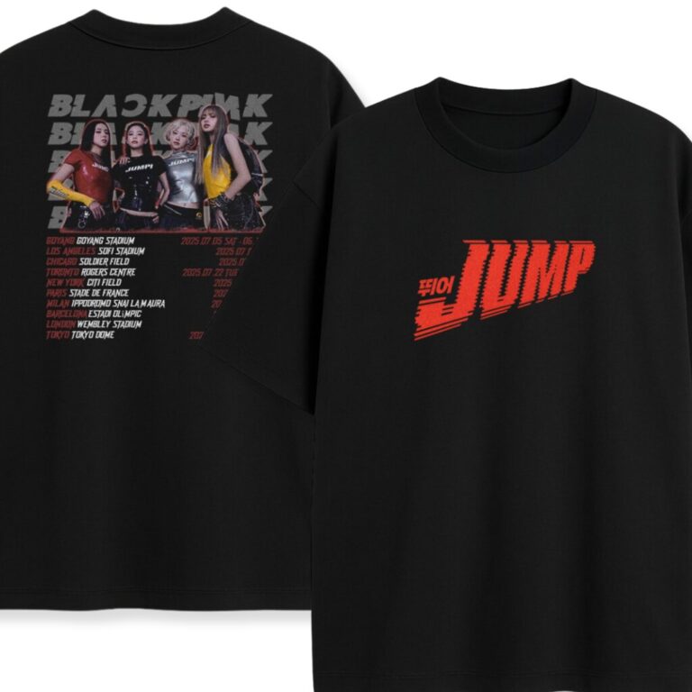 T-shirt dwustronny Blackpink Jump World Tour
