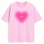 Różowy T-shirt Stray Kids Don't Ask z napisem „don’t ask what are we?”