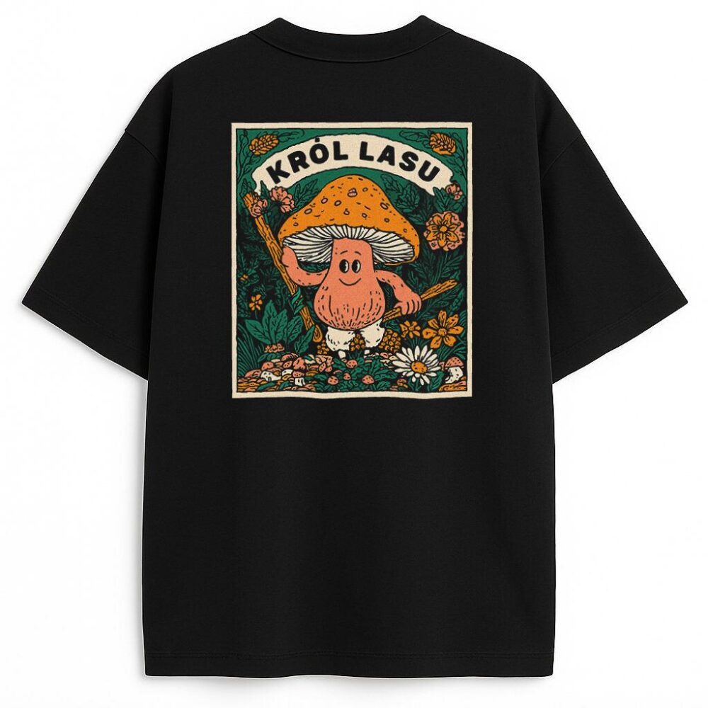 T-shirt dwustronny Król Lasu Cartoon — zdjęcie 6