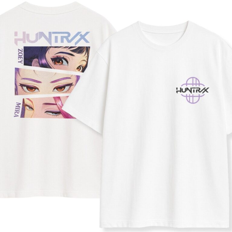 T-shirt dwustronny Kpop Demon Hunters Huntrix Eyes