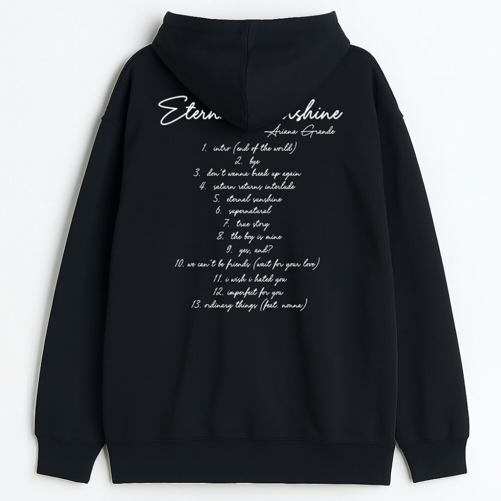 Dwustronna bluza z kapturem Ariana Grande CD Wyprzedaż — zdjęcie 3
