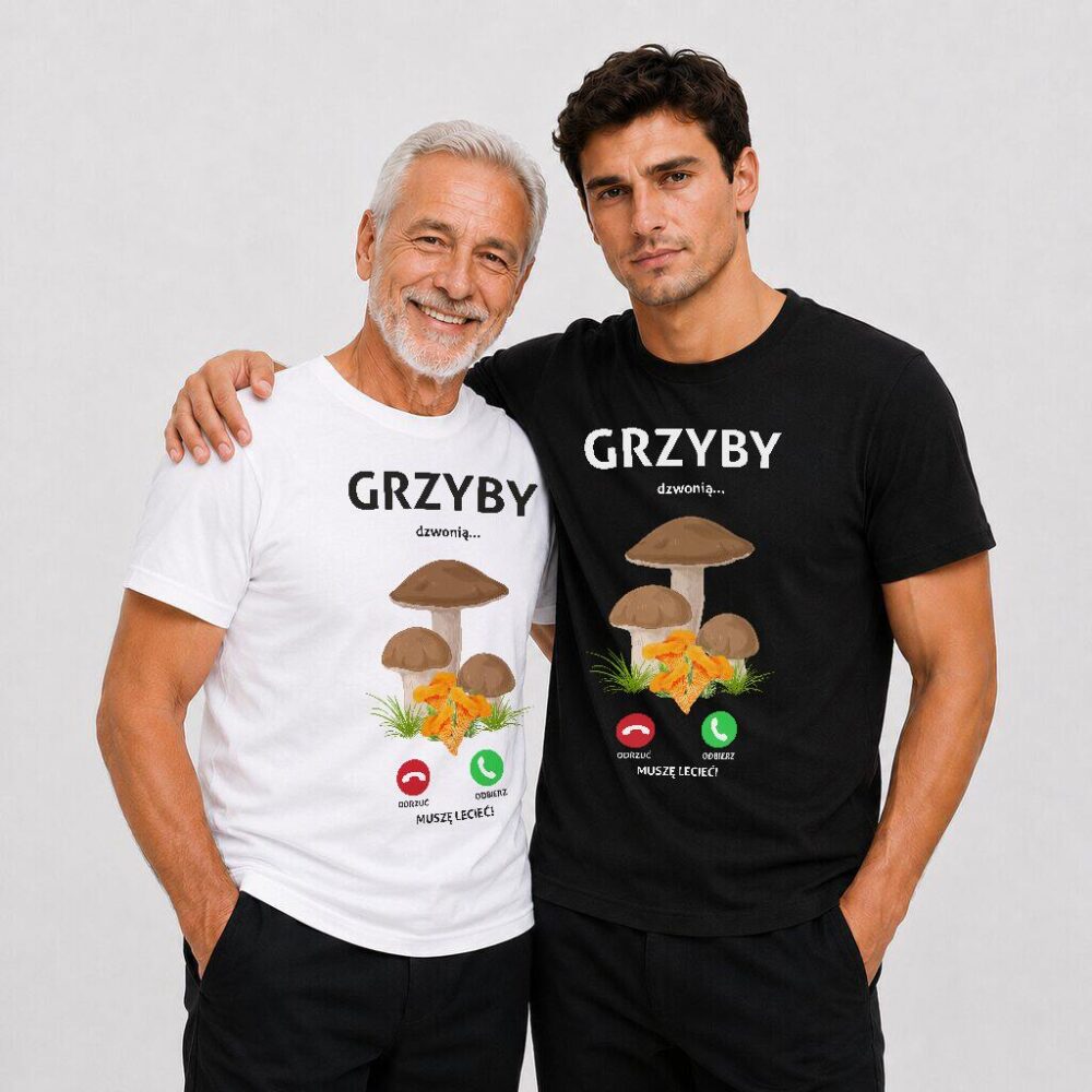 T-shirt Grzyby Dzwonią Muszę Iść — zdjęcie 3