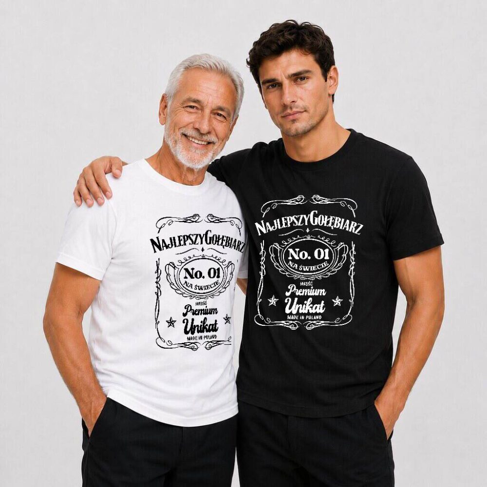 T-shirt Najlepszy Gołębiarz Premium — zdjęcie 3