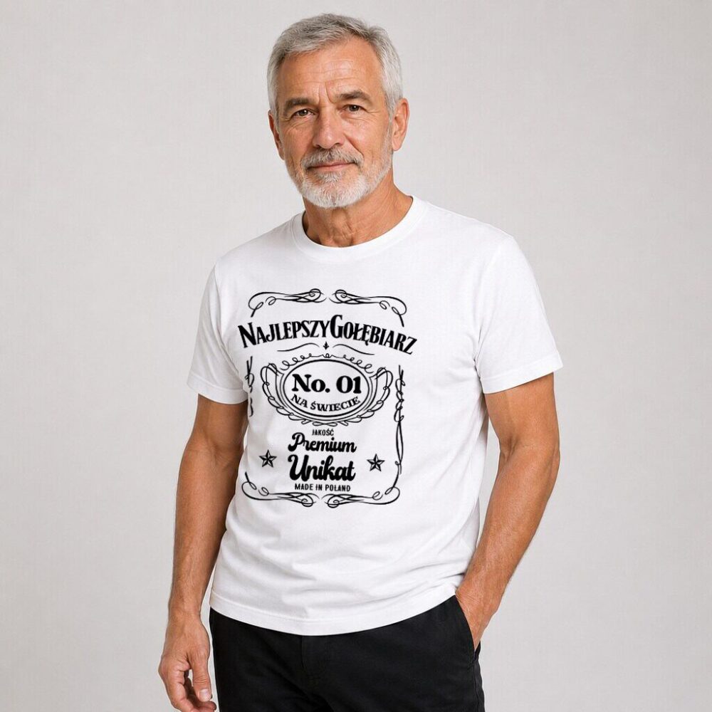 T-shirt Najlepszy Gołębiarz Premium — zdjęcie 4