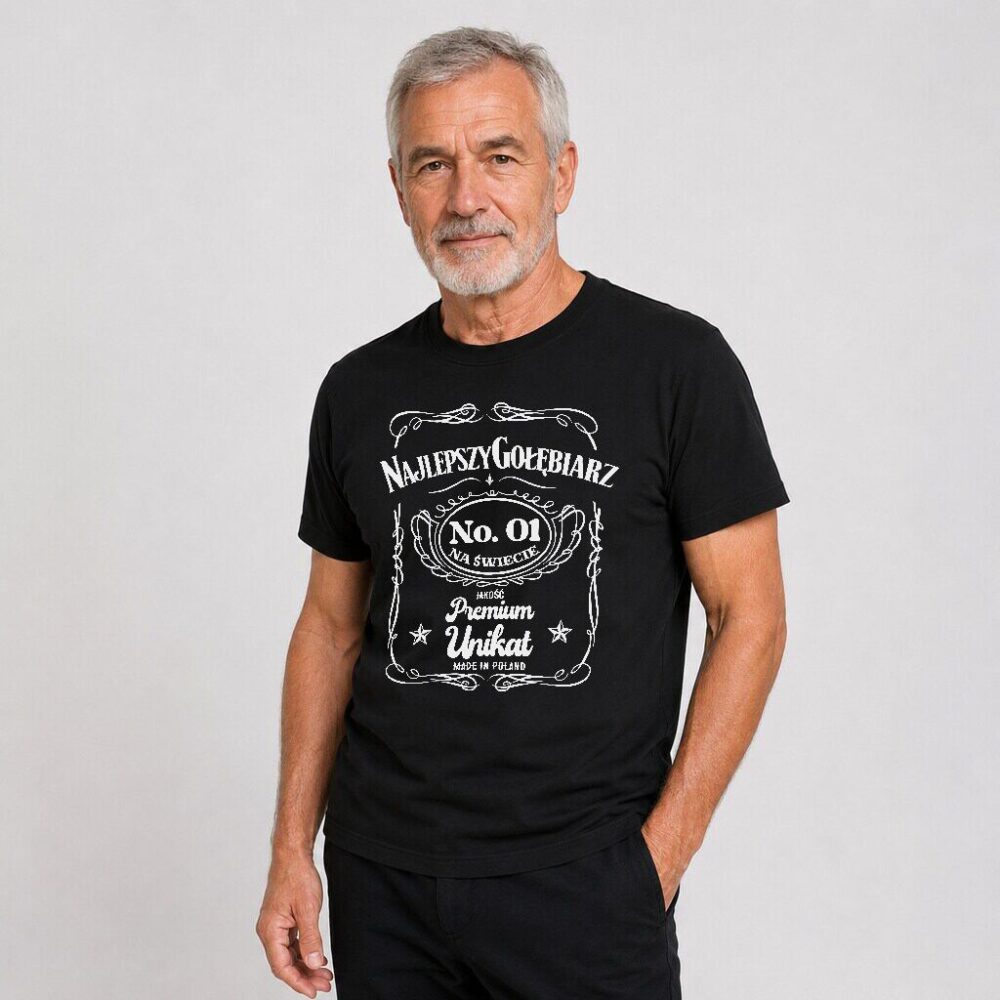 T-shirt Najlepszy Gołębiarz Premium — zdjęcie 5